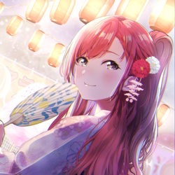 This is a pixiv picture whose title is 夏葉・・・.