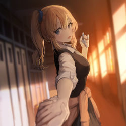 This is a pixiv picture whose title is 早坂愛.
