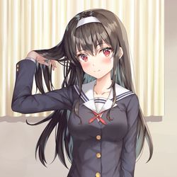 This is a pixiv picture whose title is 霞ヶ丘詩羽.