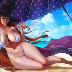 This is a pixiv picture whose title is Summer Sorceress.