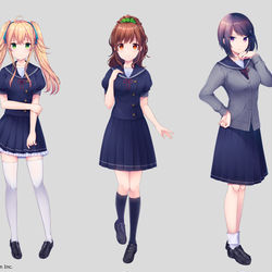 This is a pixiv picture whose title is 【お仕事】キャラクターデザイン.