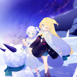 This is a pixiv picture whose title is アズサとシローナ.