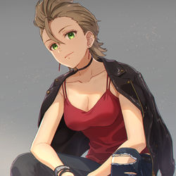 This is a pixiv picture whose title is 赤色.