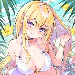 This is a pixiv picture whose title is 水着牡丹さん.