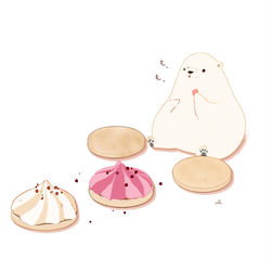 This is a pixiv picture whose title is メレンゲクッキー.