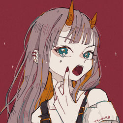 This is a pixiv picture whose title is 食べてやる！.