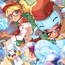 This is a pixiv picture whose title is 【夏を感じるポケモンイラスト】「涼」.
