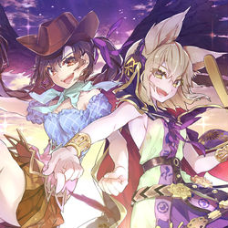 This is a pixiv picture whose title is 宙駆けろ驪駒伝説！.