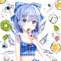 This is a pixiv picture whose title is フレッシュなチルノ🍊.
