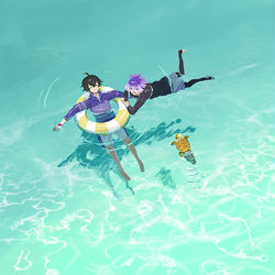 This is a pixiv picture whose title is 海の日.