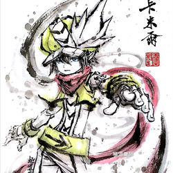 This is a pixiv picture whose title is 【極道畫師】Camil.