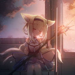 This is a pixiv picture whose title is 睡着了.