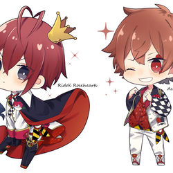This is a pixiv picture whose title is ツイステ描いてみた.
