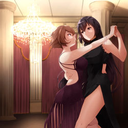 This is a pixiv picture whose title is 今夜の祝賀会について.