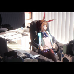 This is a pixiv picture whose title is rest time.