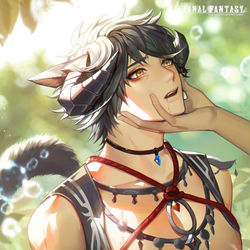 This is a pixiv picture whose title is FF14 -ミコッテ10.
