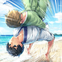 This is a pixiv picture whose title is 海の日'20.
