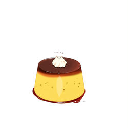 This is a pixiv picture whose title is クリームとプリン.
