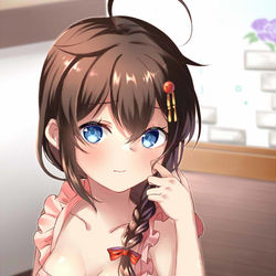 This is a pixiv picture whose title is ロールキャベツを作ったら味が虚無ったのでこれは食後の裸エプロン.