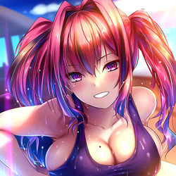 This is a pixiv picture whose title is スク水ブレマートン.