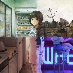 This is a pixiv picture whose title is Nowhere.
