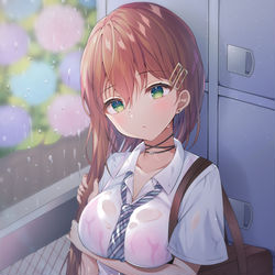 This is a pixiv picture whose title is 雨.