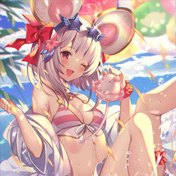 This is a pixiv picture whose title is ネズ水着ビカラちゃん！.
