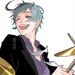 This is a pixiv picture whose title is フロイドさんと楽器.
