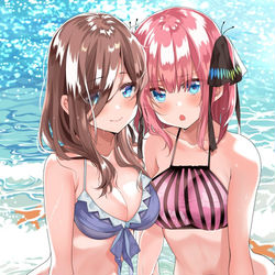 This is a pixiv picture whose title is にのみくと海水浴.