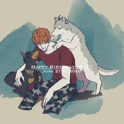 This is a pixiv picture whose title is マットリ犬まとめ・六つ目.