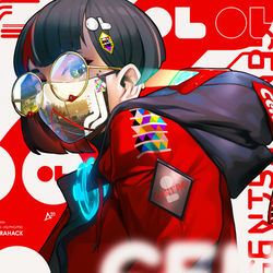 This is a pixiv picture whose title is LCDMASK.