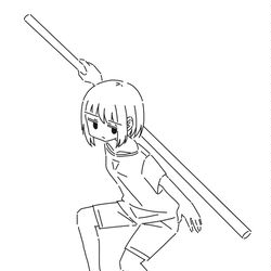 This is a pixiv picture whose title is 棒.
