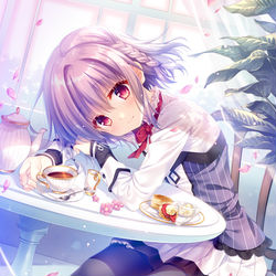 This is a pixiv picture whose title is 一緒にティータイム.