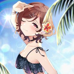 This is a pixiv picture whose title is もぎたて♡にーちゅ　な樋口円香.