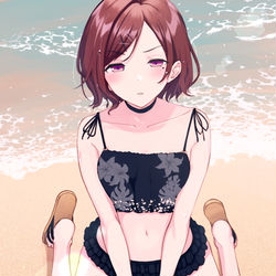 This is a pixiv picture whose title is 水着樋口可愛すぎかよ案件.