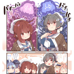 This is a pixiv picture whose title is まま対決おわり.