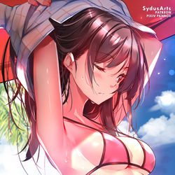 This is a pixiv picture whose title is Chizuru Bikini.