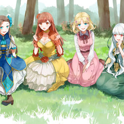This is a pixiv picture whose title is 女子会.