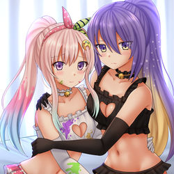 This is a pixiv picture whose title is Iofi x Moona.