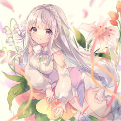 This is a pixiv picture whose title is エミリア.