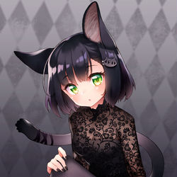 This is a pixiv picture whose title is kuro.