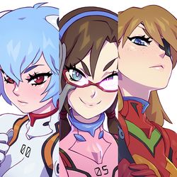 This is a pixiv picture whose title is The Three Girls.