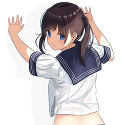 This is a pixiv picture whose title is 「そんな見て楽しいの？」.