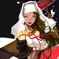 This is a pixiv picture whose title is どこまでにげても掌のうえ.