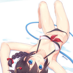 This is a pixiv picture whose title is 夏時雨.