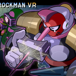 This is a pixiv picture whose title is ROCKMAN VR.