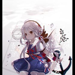 This is a pixiv picture whose title is マリンワンピース.