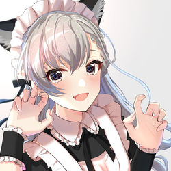 This is a pixiv picture whose title is メイドはーちゃん.