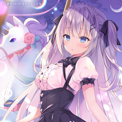 This is a pixiv picture whose title is 黄昏メリーゴーランド.