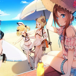 This is a pixiv picture whose title is アークナイツ-夏.